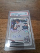 2020 Bowman Draft Chrome SPARKLE Refractor /71 Kala'i Rosario #CDA-KR Auto PSA 9