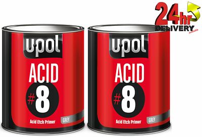 UPol ACID 8 1K Ätzgrundierung 2 Liter Aluminium Stahl Metall schnelltrocknend U-pol