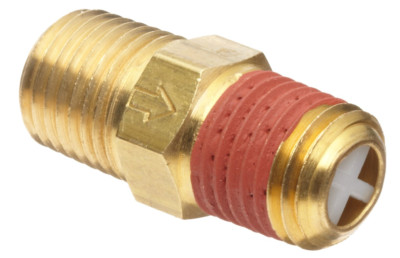 Inline Brass Check Valve 1/4'' MNpt Air Compressor Gast AE238 250 PSI