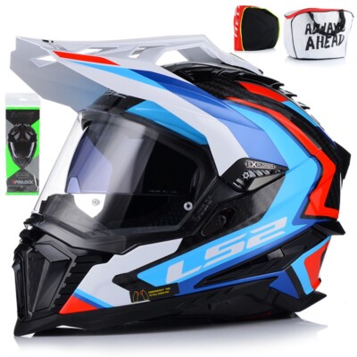 LS2 MX701 Explorer Carbon Motorradhelm mit Pinlock & Blende   Frontier II XS-3XL