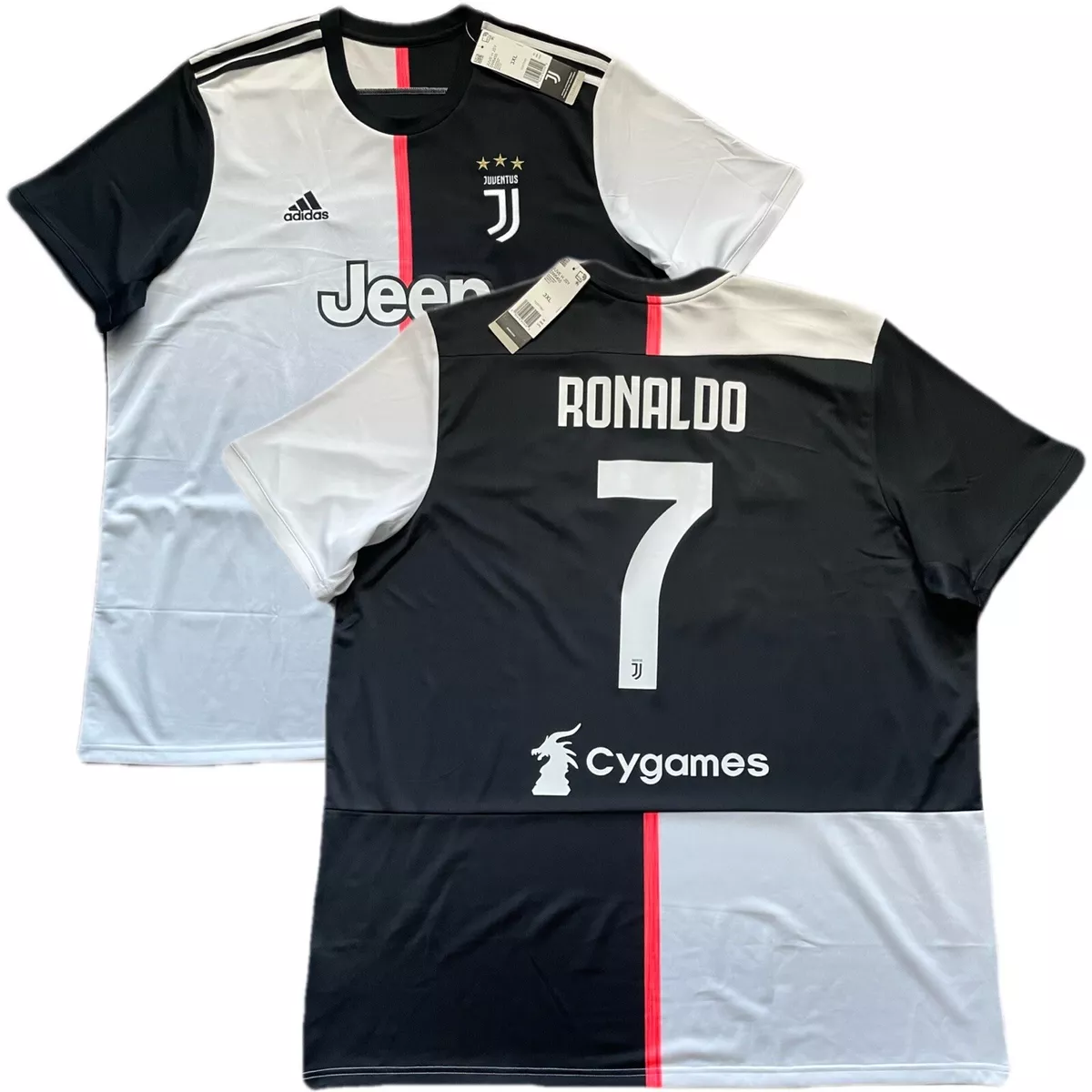 Cordero perdonado pago 2019/20 Juventus Home Jersey #7 Ronaldo 3XL Adidas Cygames CR7 NEW | eBay