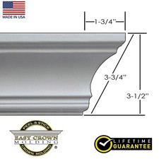 4" Peel  Stick -Easy Crown Molding - 40' Kit -4 inside corners. No Tools needed