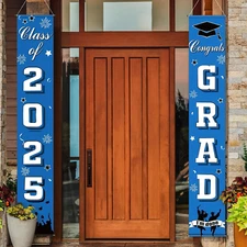 Chinco Graduation Decorations Class of 2025 Graduation Banners Congrats Grad Por