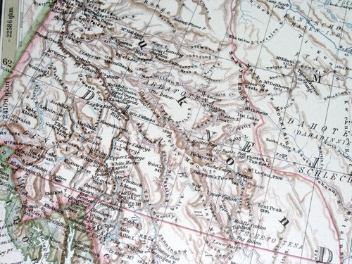1925 VINTAGE MAP OF WESTERN CANADA BRITISH COLUMBIA YUKON ALBERTA SASKATCHEWAN - Picture 5 of 13