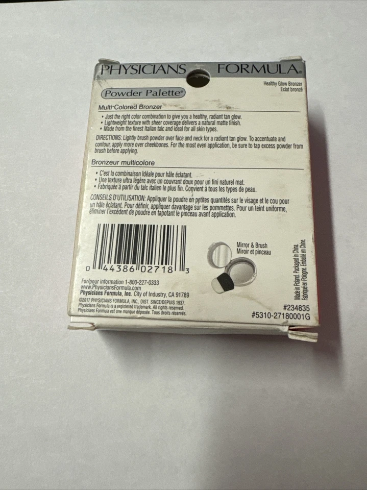 PHYSICANS FORMULA Powder Palette Multi-Colored Healthy Glow Bronzer #2718 0.3 oz - Image 2 of 2