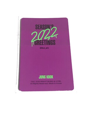 BTS 2022 Season's Greetings Official Photocard Set 7EA | eBay