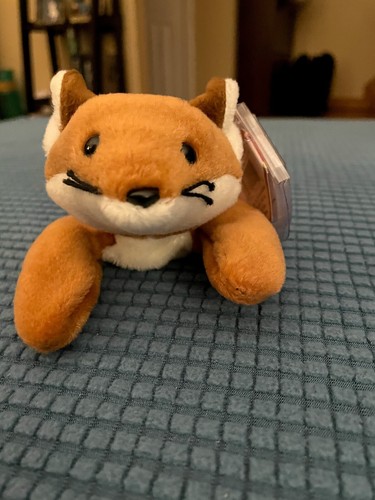 Ty Beanie Babies Sly The Fox Neu mit Etikett Protector Retired Mint Ultra Rare - Bild 7 von 8
