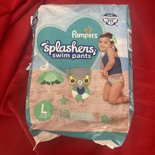 Pampers Splashers Disposable Swim Pants 17 pack Large 31lb