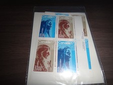 canada set of 4 inscription corner blocks of 4 scott #886a mint never hinged