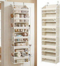 6 Tier Over The Door Hanging Organizer with Side Mesh Pockets Closet Storage Ivo