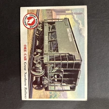 1955 TOPPS RAILS & SAILS SHORT PRINT #98 ORE CAR