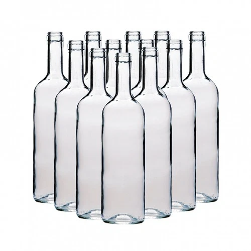 Clear Wine Bottles 750ml Including Corks 75cl Box of 12 Winemaking Homebrew