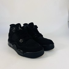 Air Jordan 4 Retro Black Cat PS Black L Preschool Size 1.5Y IB4388-010 BGRADE
