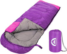 Sleeping Bag 3 Seasons Summer, Spring, Fall Warm  Cool Weather - Lightweight,