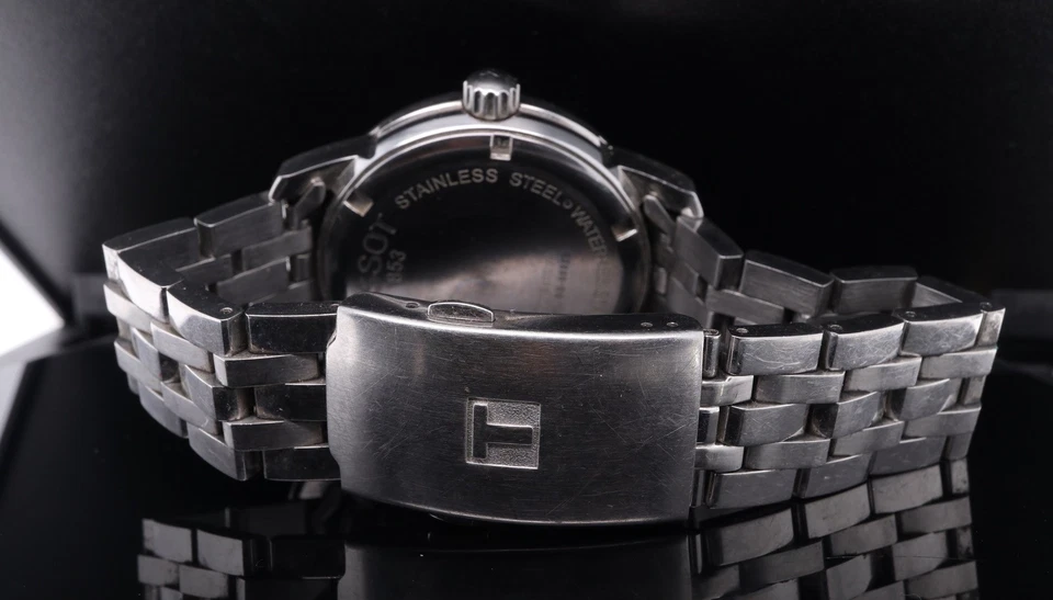 Auth. Tissot PRC200 Quartz Black Dial Wristwatch T014410 A $1 No Res - image 3 of 4