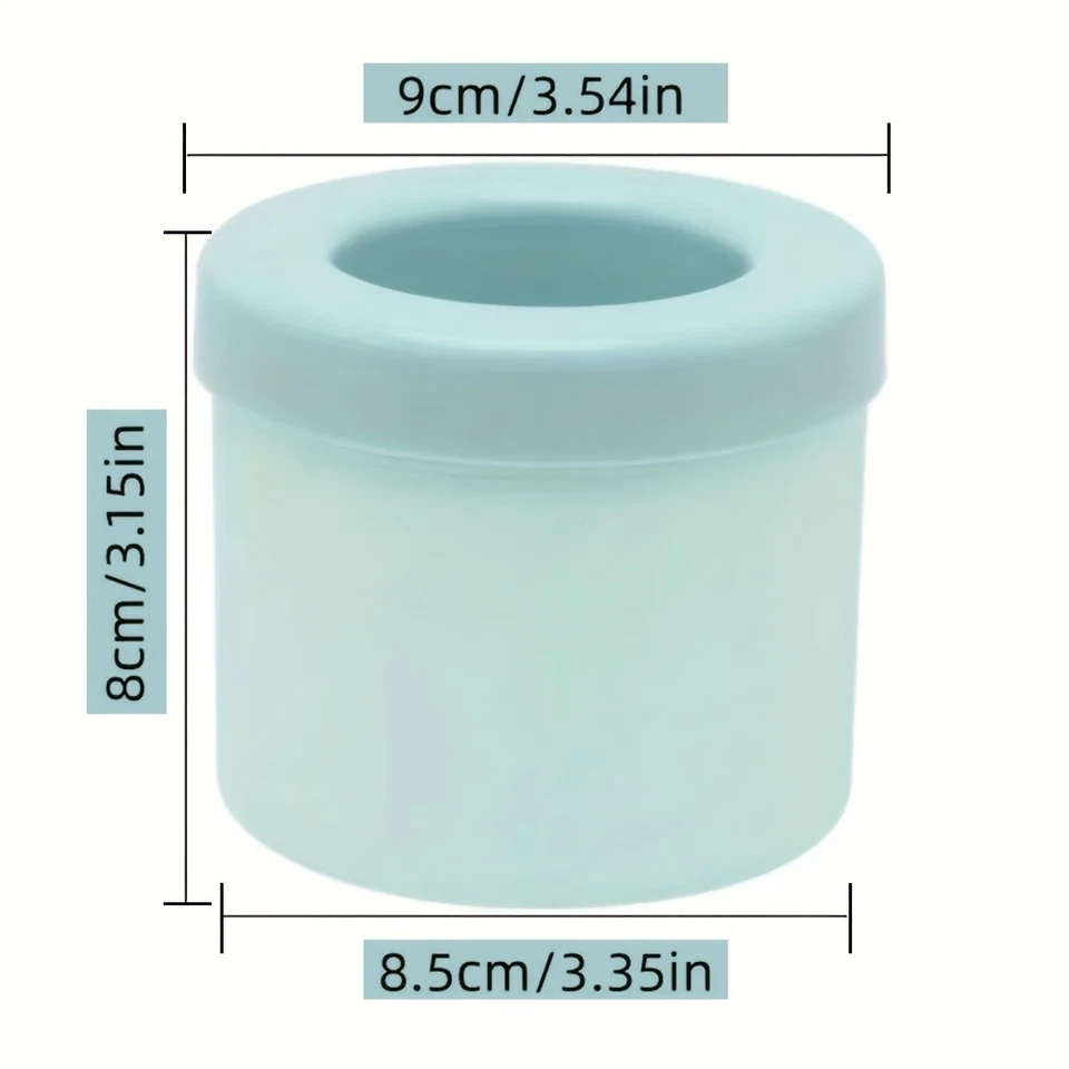 Molde cilindro cubo de hielo de silicona de 60 cubos fácil liberación adecuado para refrigeradores Foto 2 de 4