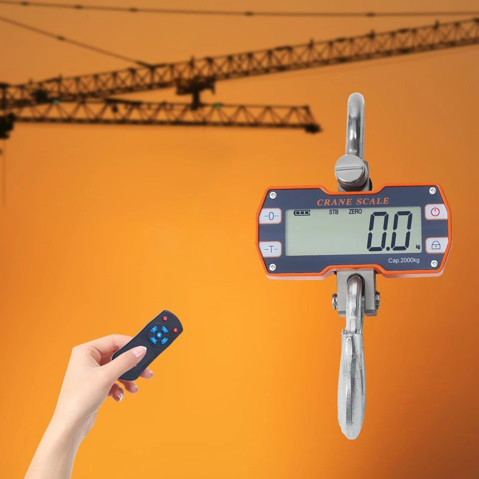 Báscula de grúa, 2204,62 libras/4409,25 libras escala colgante digital con control remoto... Foto 2 de 4