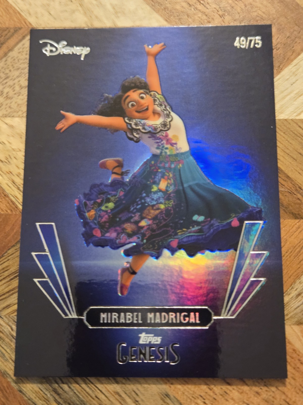 2025 Topps Disney Genesis Blue Foil 49/75 Mirabel Madrigal #39