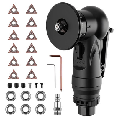Beaiguna Pneumatic Chamfering Tool, Chamfer Tool with 6 C-Angle & 6 R-Angle B...