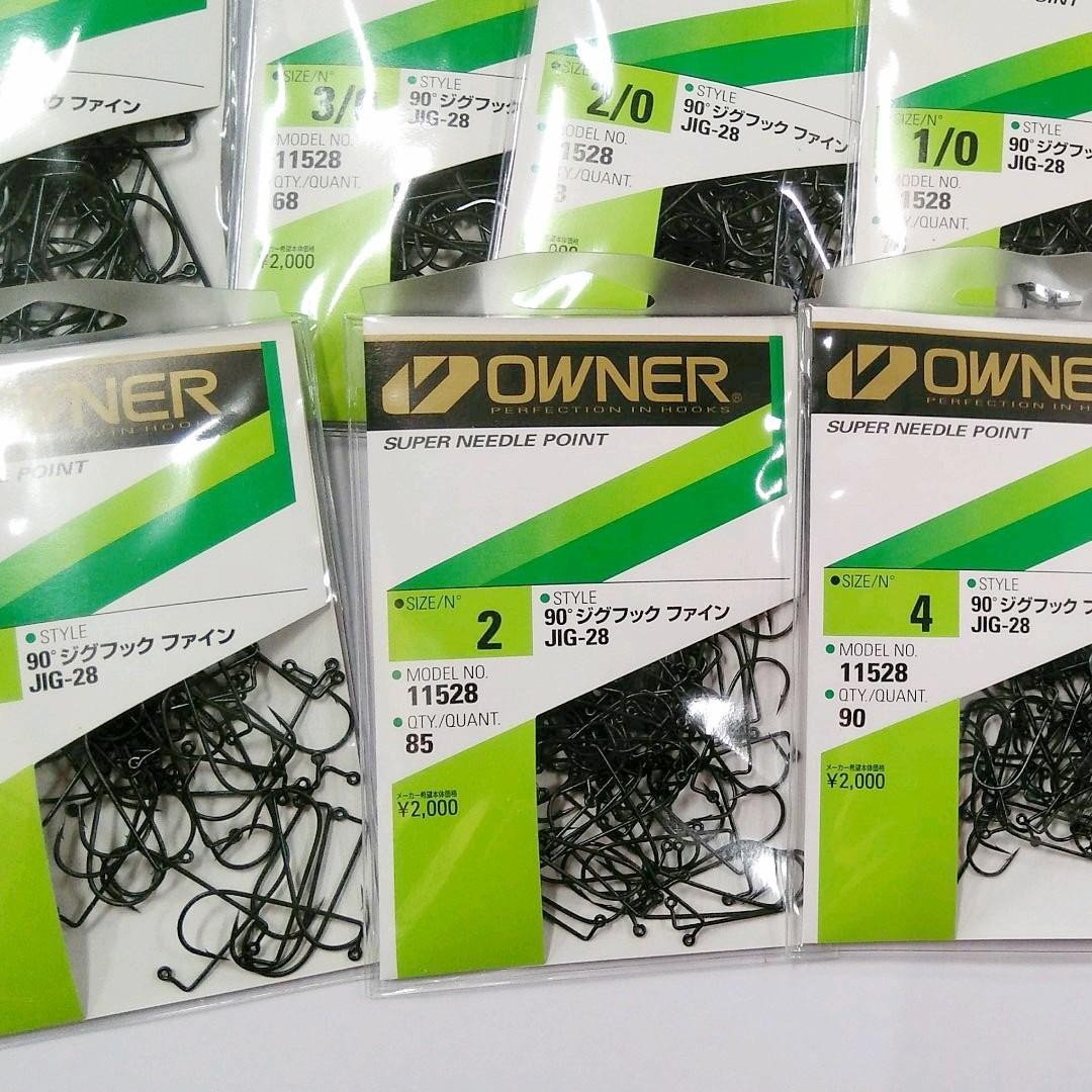 Owner 90 Jig Hook Fine JIG-28 Worm Hook for Jig Head ion - Image 2