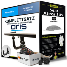 Für SEAT Ateca SUV Typ KH7 , KHP Anhängerkupplung abnehmbar +eSatz 13pol 23- NEU