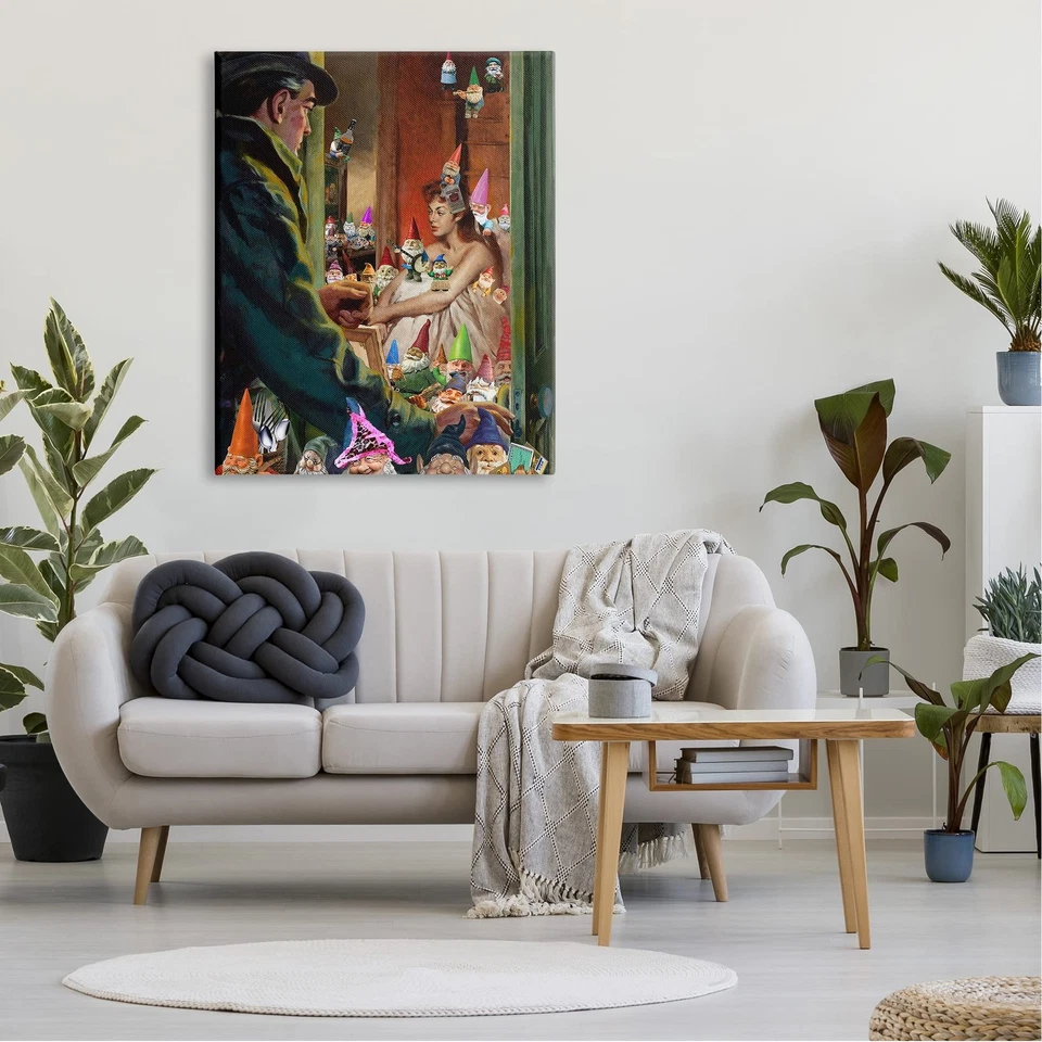 Традиционная живопись людей юмористические яркие садовые гномы, дизайн Barry Kite - Изображение 2 из 4