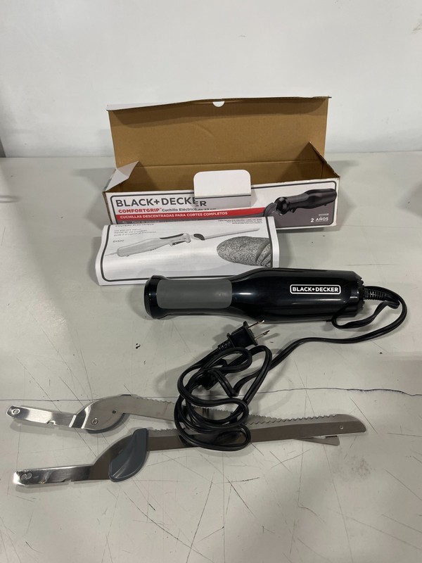 BLACK+DECKER EK500B 9 inch Electric Carving Knife - Black-USED