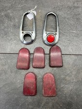 1949-1950 Chevrolet Fleetline Rear Tail Light Lens Trim Bezel Lot Set Left Right 1949-1950 Chevrolet Fleetline Rear Tail Light Lens Trim Bezel Lot Set Left Right