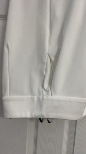Miss Circle Never Enough White Stretch Crepe Wide Leg - Picture 10 of 13