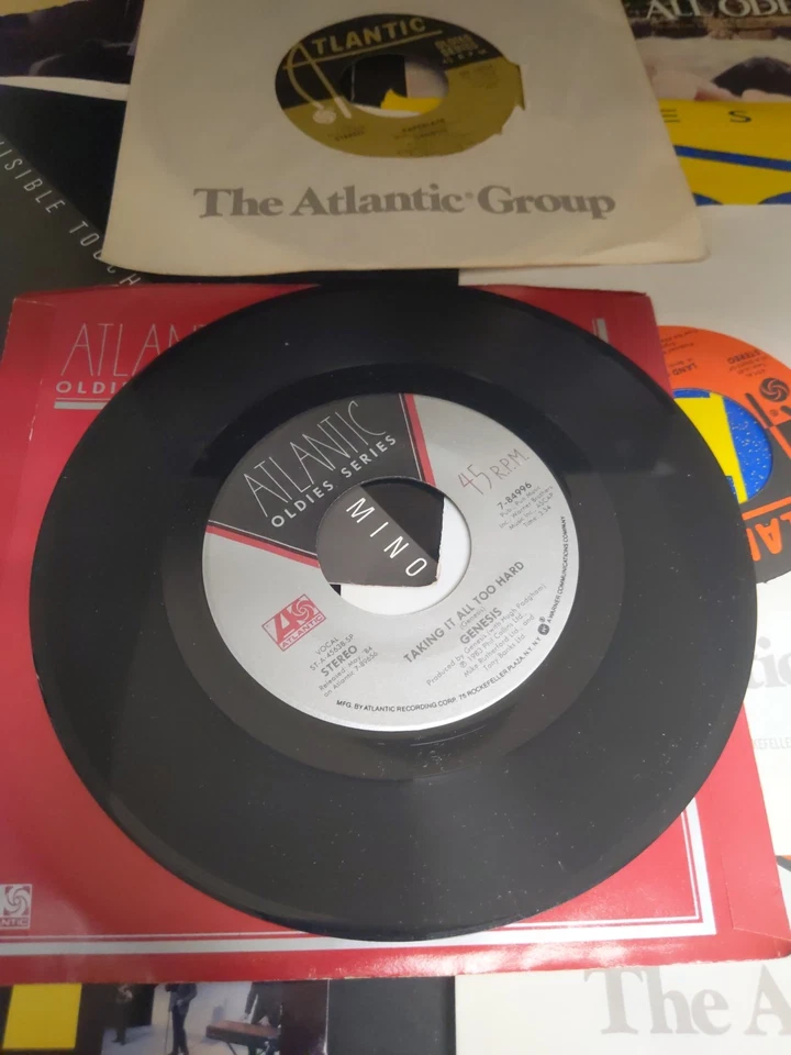 Phil Collins/ Genesis Lot of 13 - 45s Some Picture Sleeves - Imagem 2 de 4