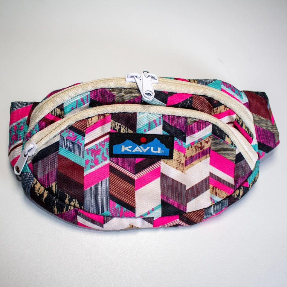 Kavu Sunset Blocks Multicolor Espectador Cintura Riñonera Cinturón Bolsa Bolso Foto 2 de 4