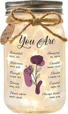 Birthday Gifts for Women – “You Are” Sentimental Mason Jar, Valentine Gift for H