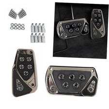 Car Pedal Covers, Automotive Brake and Accelerator Pedal Pad, Anti 2 PCS Black