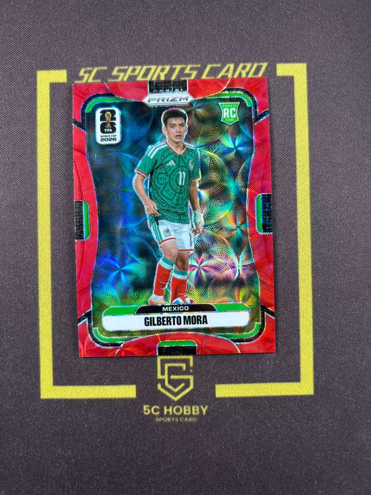 2026 Prizm FIFA World Cup Rookie Choice Red /85 RC Gilberto Mora Mexico FCBZM1 view 1