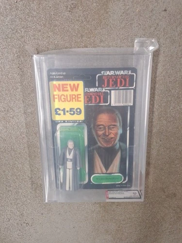 Vintage AFA 60 Palitoy STAR WARS Carded Tri-Logo 70 Back-D Anakin Skywalker MOC