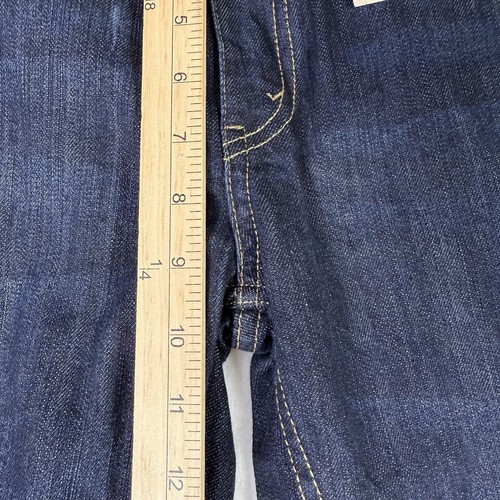 LEVI'S 505 BOYS REGULAR FIT JEANS SIZE 14 HUSKY 33X28 DARK WASH STRAIGHT LEG NWT - Picture 10 of 12