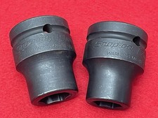 Snap-on Tools 2 Piece 34 Drive Impact Short Sockets 17mm 19mm Imm172a Imm192a