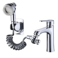 Faucet Sink Hose Sprayer Attachment Set All Set, Chrome
