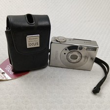 Canon IXUS II APS Film Camera Silver Zoom Lens Flash Tested & Leather Case