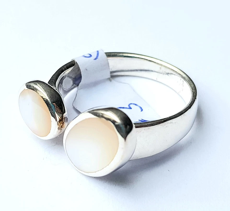 DUR Silber Ring    - Perlmutt- Gr 60 - NEU - 925er Silber - Bild 1 von 2