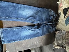 Wrangler Boys Bootcut Cowboy Jeans Size 5 Regular Adjustable Waist Farm Rodeo