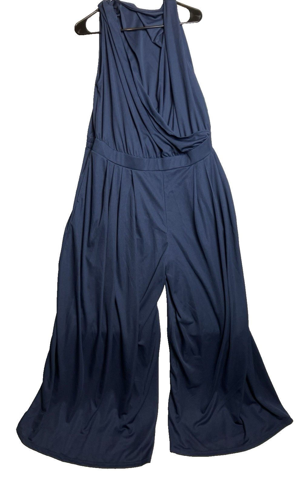 Halara Womens 2XL Navy Sleeveless V-Neck Athleisure Jumpsuit Comfy Romper XXL