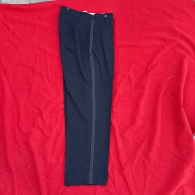 Vintage Abendhose nach Maß geknöpft schwarz evtl. 20er Jahre Bund 34 