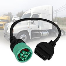9 Pin to 16 Pin OBD2 Adapter Cable for Heavy Duty Trucks and J1939 9pin
