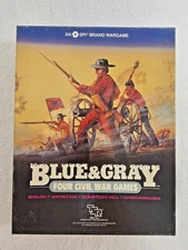 VTG TSR Blue & Gray Wargame SPI Board Game 1984 Box Fine Partial Punch Complete