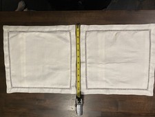 White Linen Small Decorative Pillow Cases