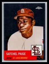 Satchel Paige St. Louis Browns #73 Topps 2022 Topps Chrome Platinum Anniversary