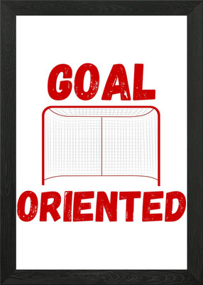 Zielorientiertes Hockey gerahmtes Wandbild Poster Leinwanddruck Bild