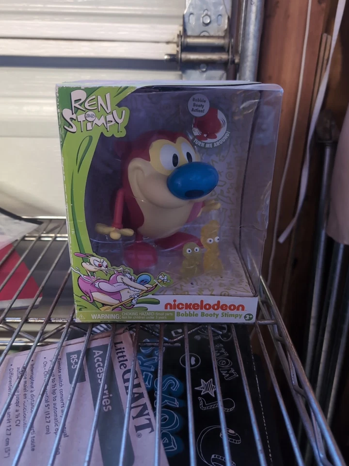 Figura Ren & Stimpy Bobble Booty Stimpy Nickelodeon Poseable Arms 2017 JustPlay Foto 2 de 3