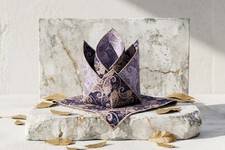 Taschentuch Kost&uuml;m Chuck Bass aus floraler Seide - Hochzeit elegant